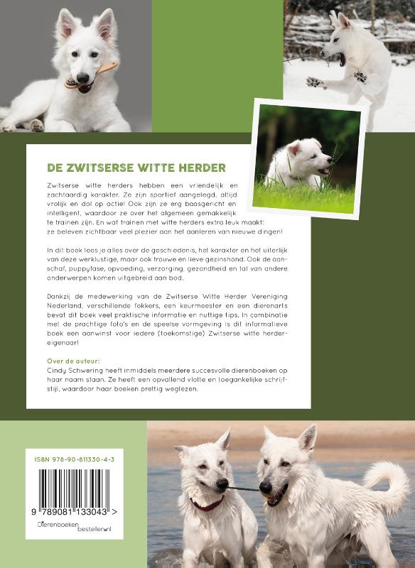 Achterkant van De Zwitserse witte herder