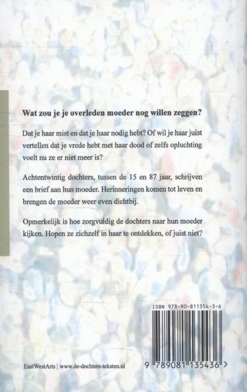 Achterkant van Nu je er niet meer bent