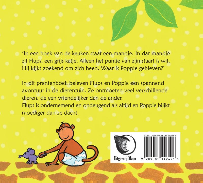 Achterkant van Flups en Poppie