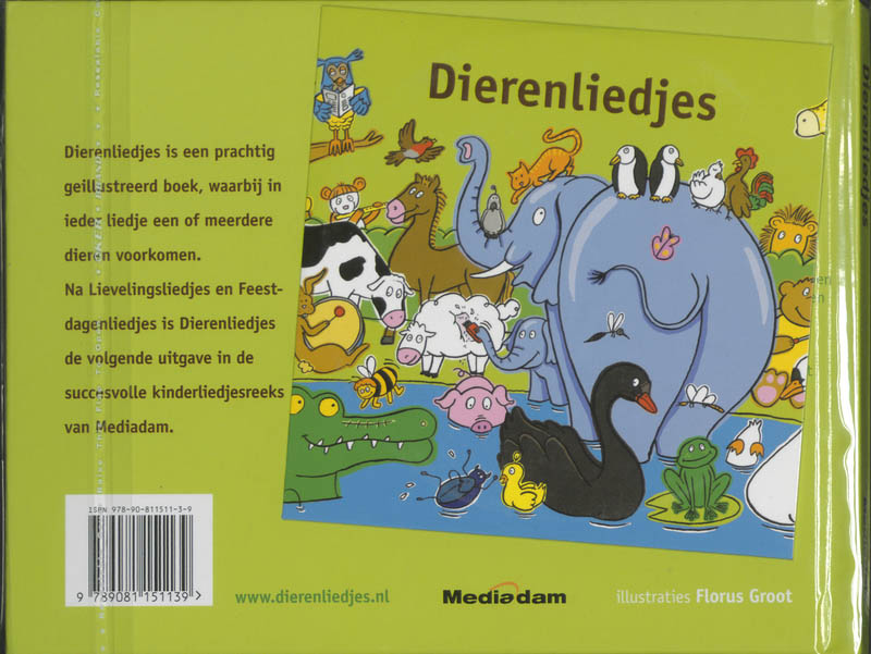 Achterkant van Dierenliedjes