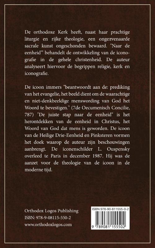 Achterkant van Naar de Eenheid?