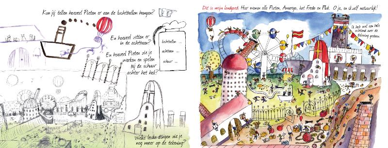Achterkant van Het schets en knutselboek van sinterklaas