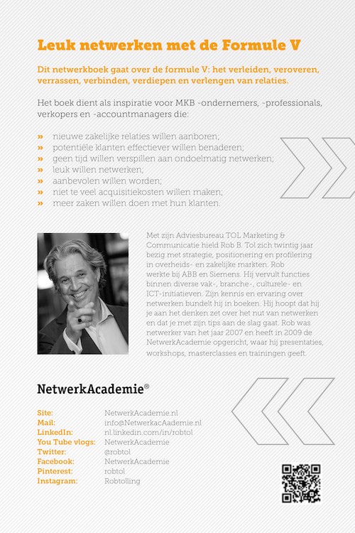 Achterkant van Wie dit leest is gek op netwerken
