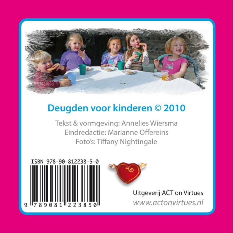 Achterkant van Deugden voor kinderen