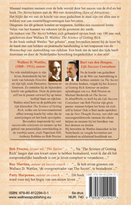 Achterkant van The science of getting rich