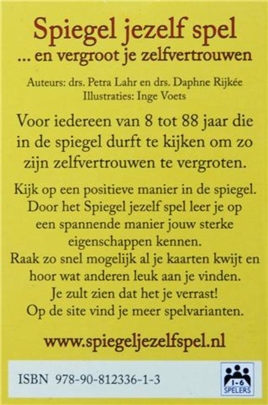 Achterkant van Spiegel jezelf spel