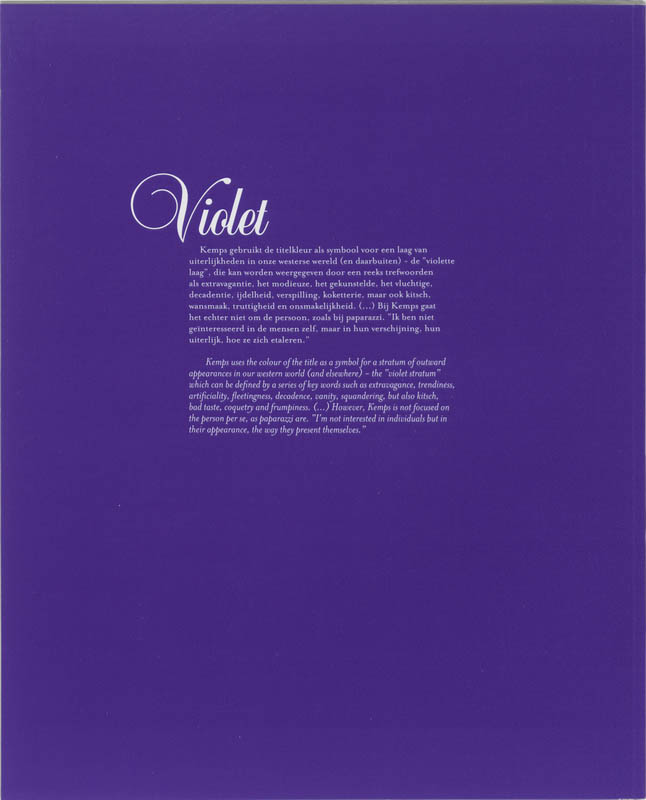 Achterkant van Violet