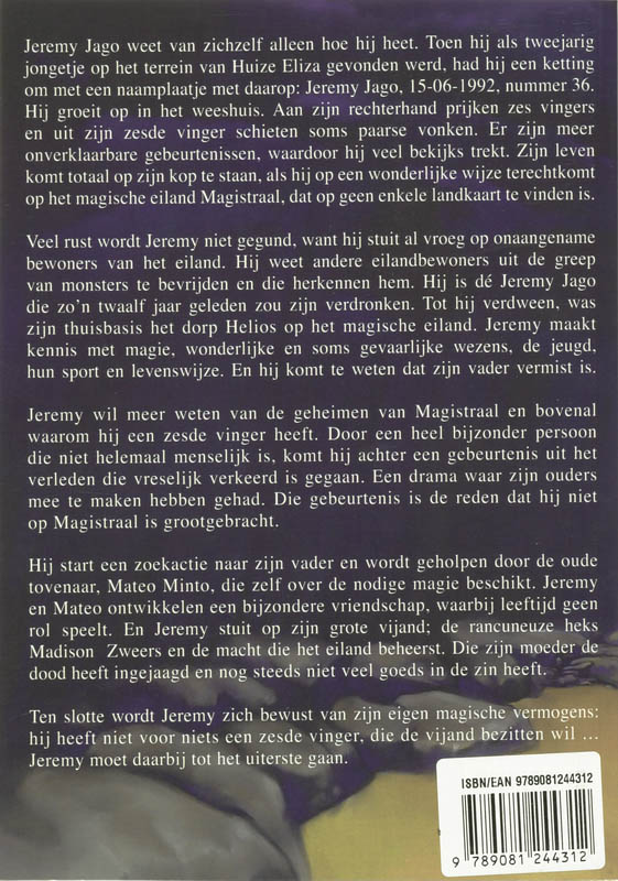 Achterkant van Jeremy Jago en het geheim van de Passage