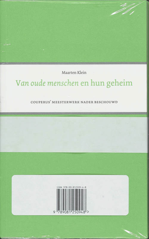 Achterkant van Van oude menschen en hun geheim set 5 ex
