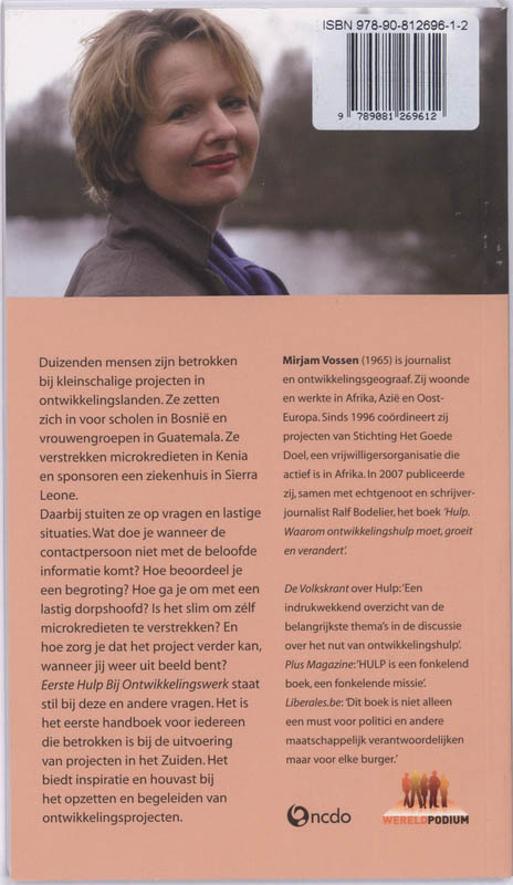 Achterkant van Eerste Hulp Bij Ontwikkelingswerk