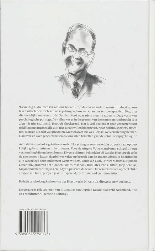 Achterkant van Anthologie 2007