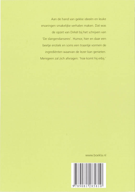Achterkant van De Slangendanseres