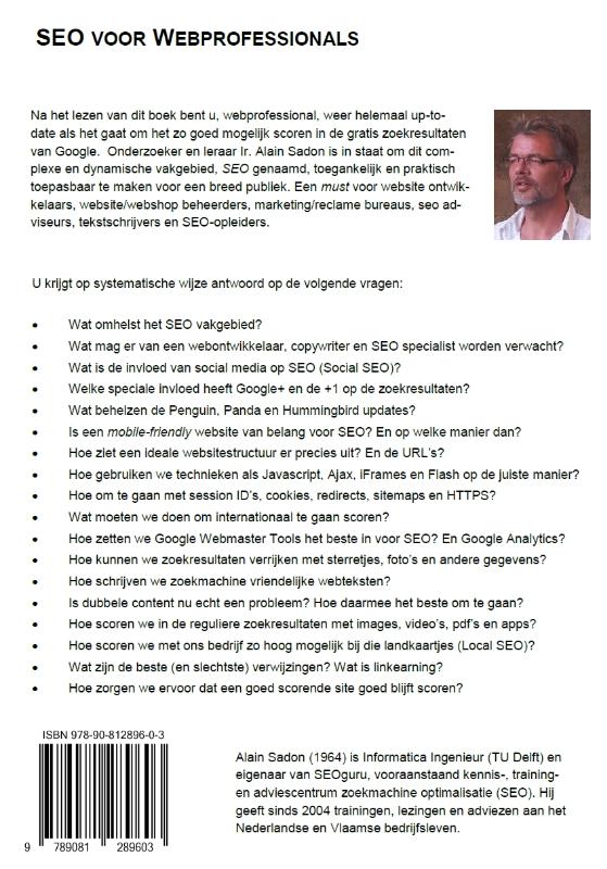 Achterkant van SEO voor webprofessionals