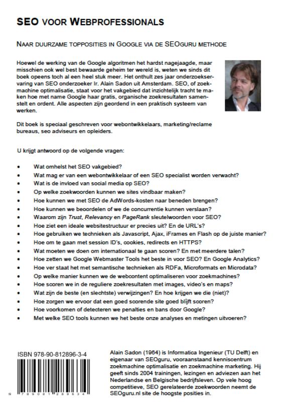 Achterkant van SEO voor webprofessionals