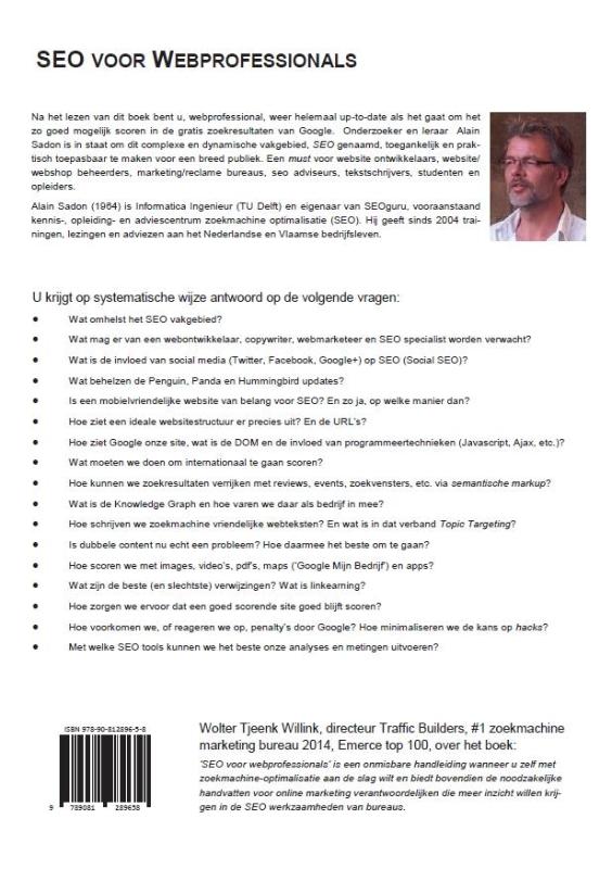 Achterkant van SEO voor Webprofessionals