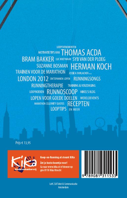 Achterkant van Hardloopscheurkalender 2012