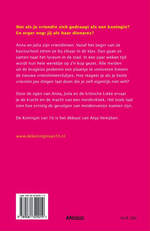 Achterkant van De Koningin van 1b