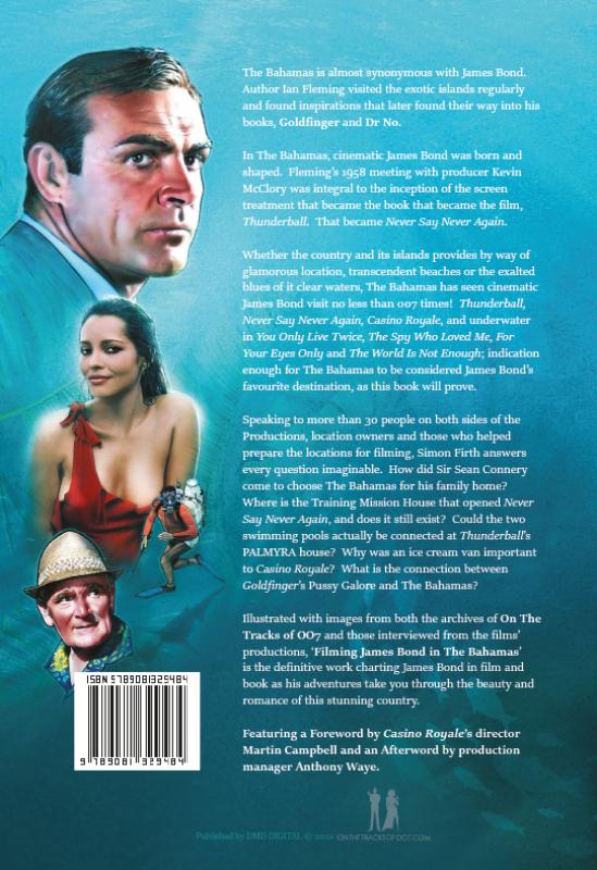 Achterkant van Filming James Bond in The Bahamas