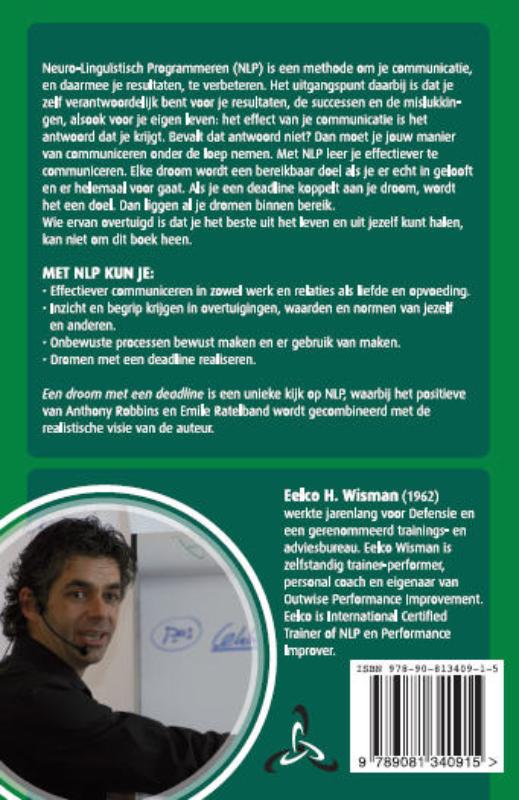 Achterkant van Een droom met een deadline