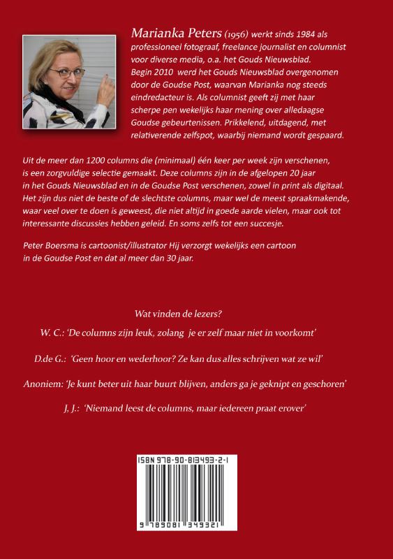 Achterkant van FF Tussendoor