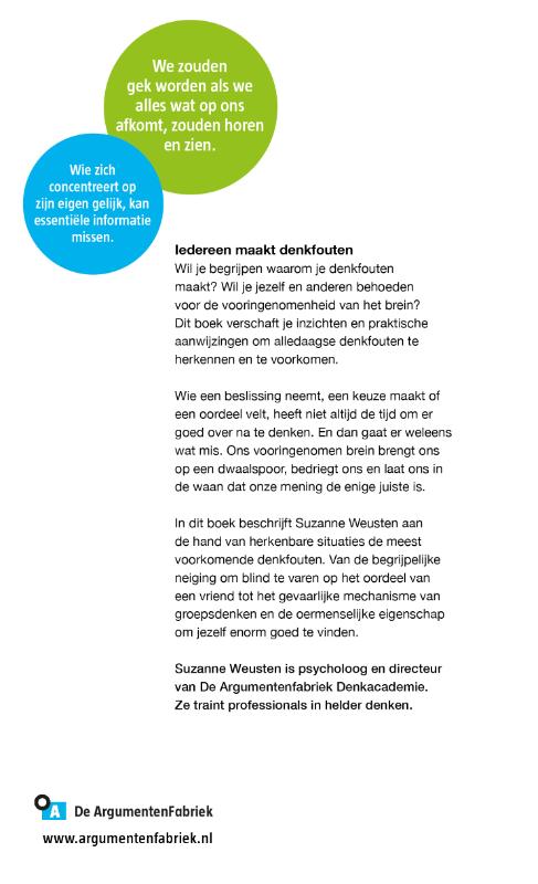 Achterkant van Hoe we onszelf voor de gek houden