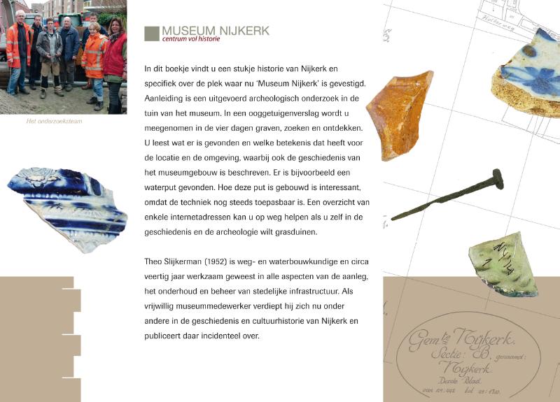 Achterkant van Archeologisch onderzoek in de tuin van Museum Nijkerk