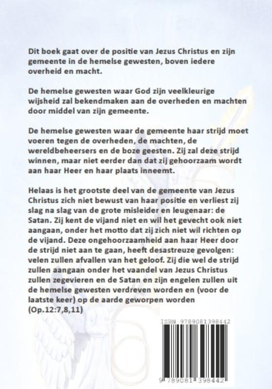 Achterkant van Een strijd in de hemel