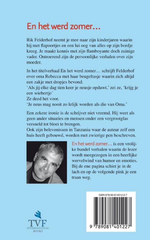Achterkant van En het werd zomer