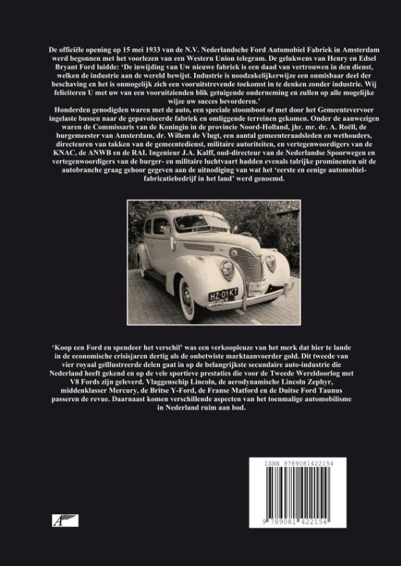 Achterkant van Ford 'made in Holland' episode 1931-1945