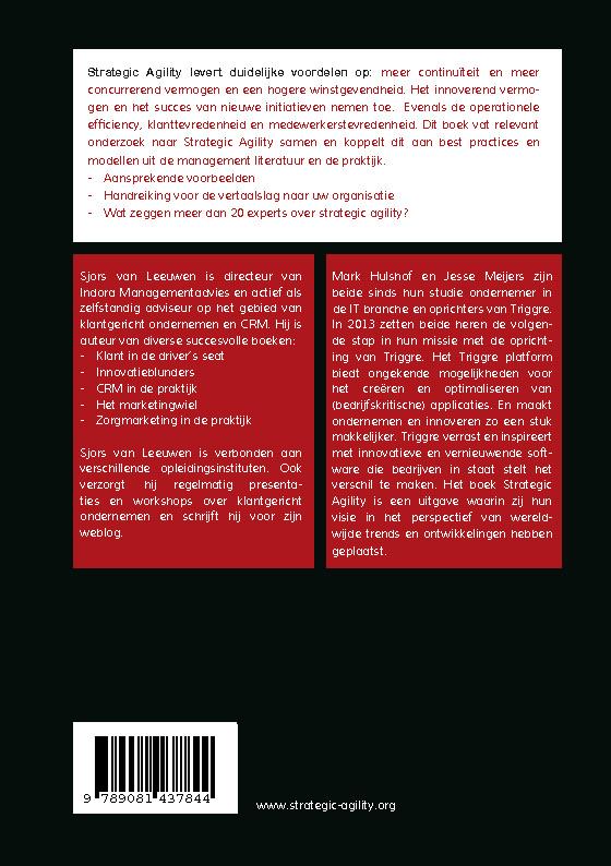 Achterkant van Strategic agility