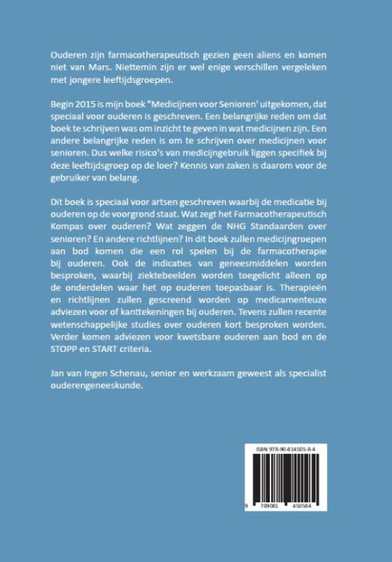 Achterkant van Farmacotherapie bij ouderen