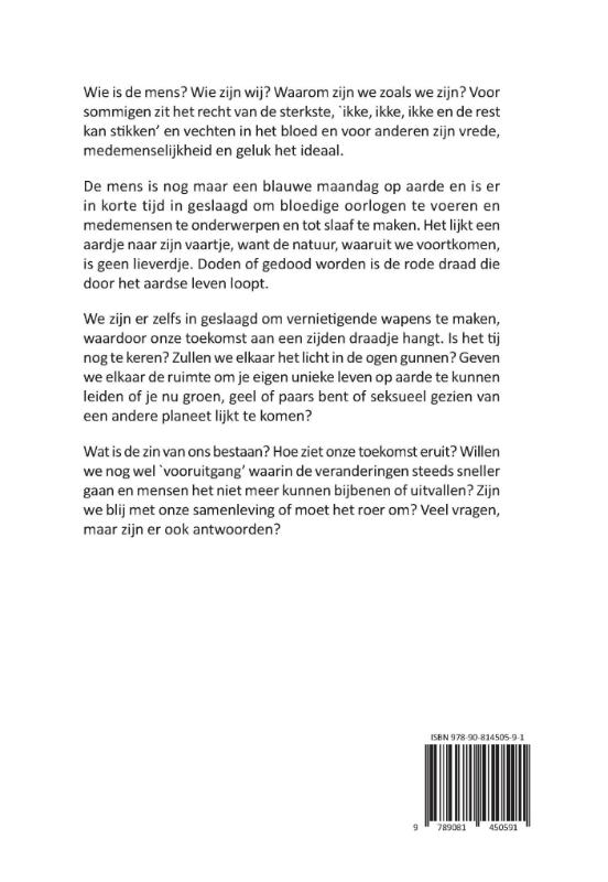Achterkant van Wie zijn wij?