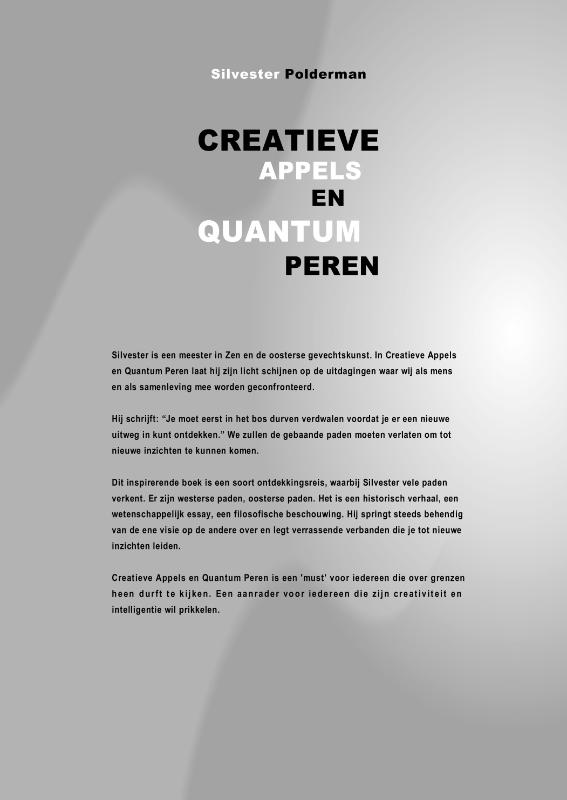 Achterkant van Creatieve Appels en Quantum Peren