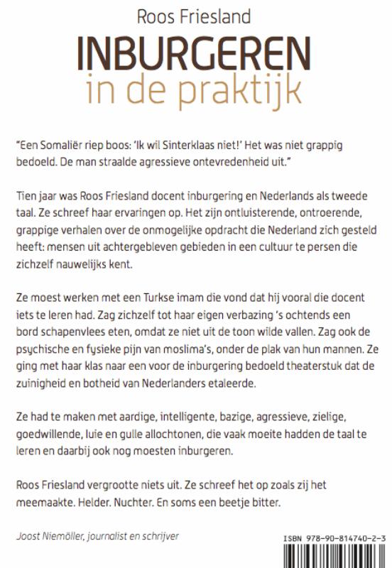 Achterkant van Inburgeren in de praktijk