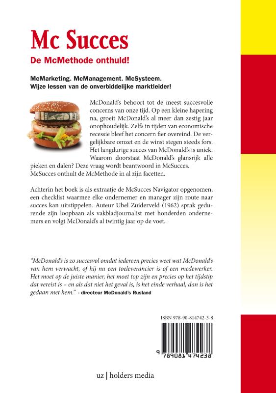 Achterkant van Mc Succes