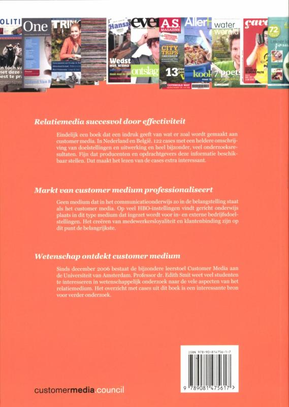 Achterkant van Customer Media in de Praktijk