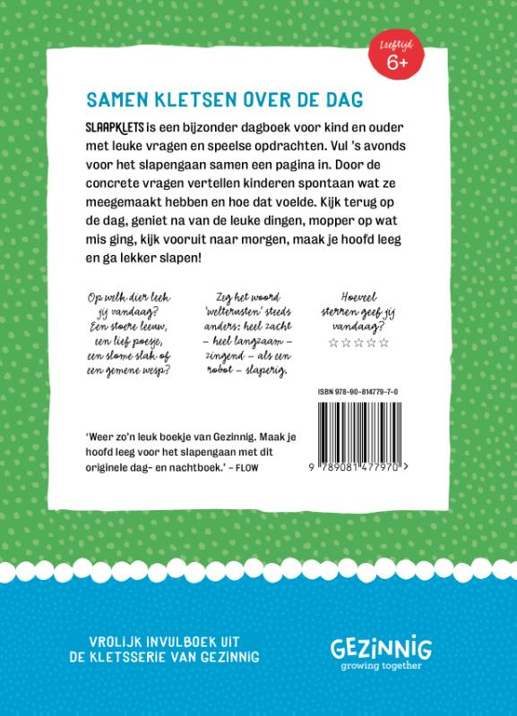 Achterkant van Slaapklets!