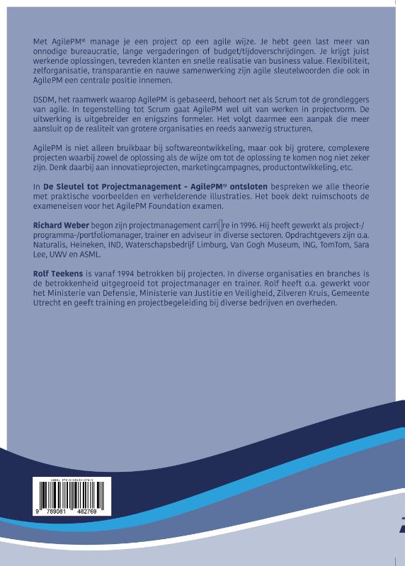 Achterkant van De Sleutel tot Projectmanagement