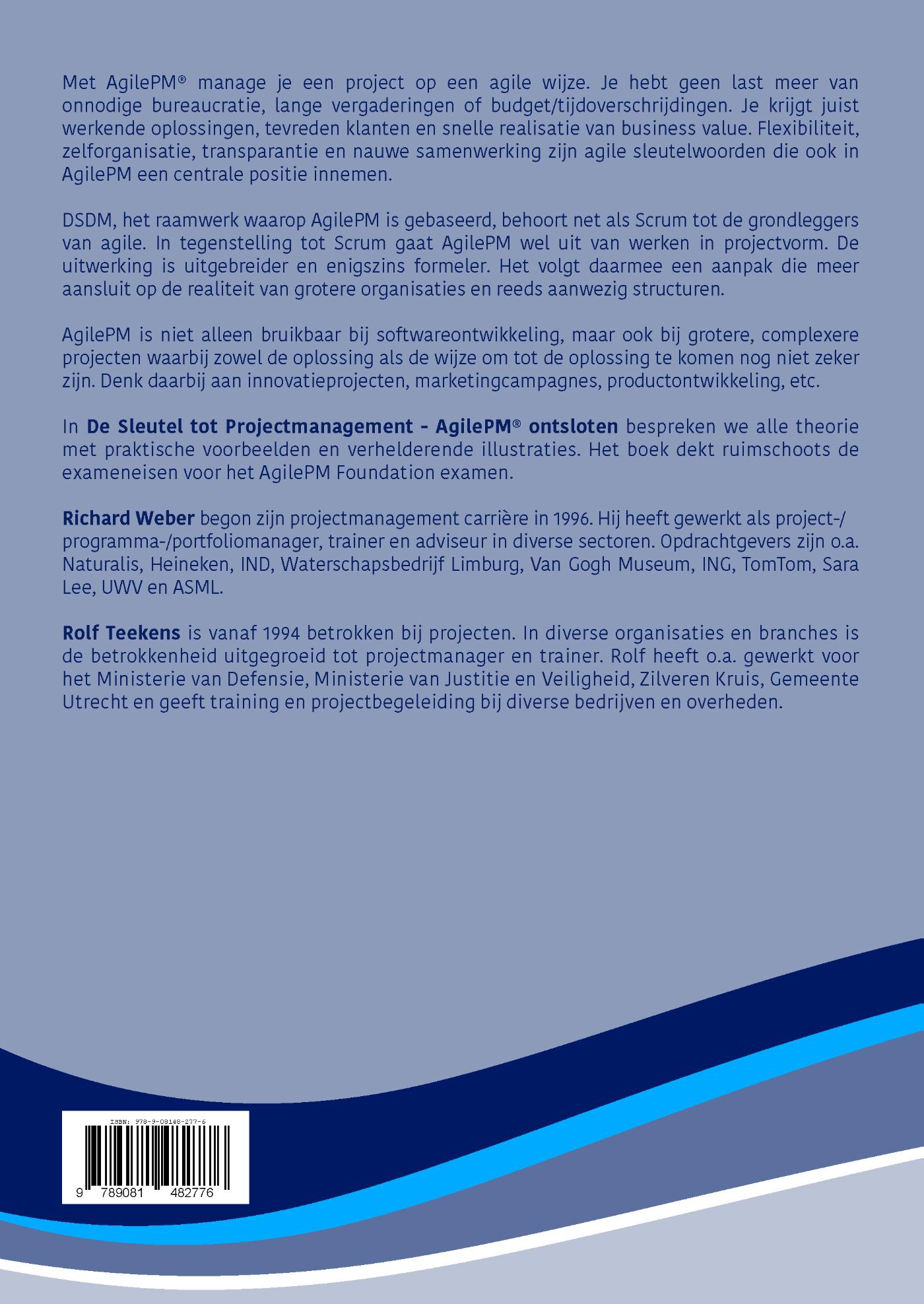 Achterkant van De Sleutel tot Projectmanagement