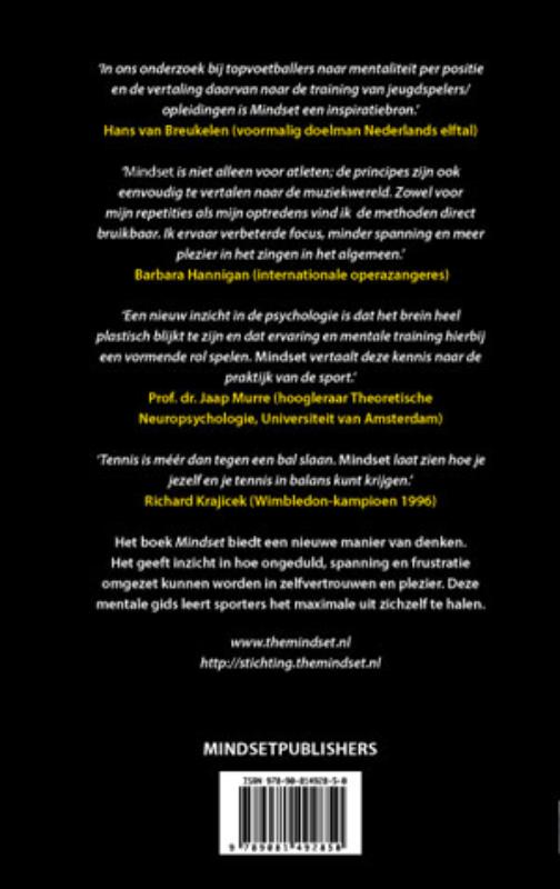 Achterkant van Mindset