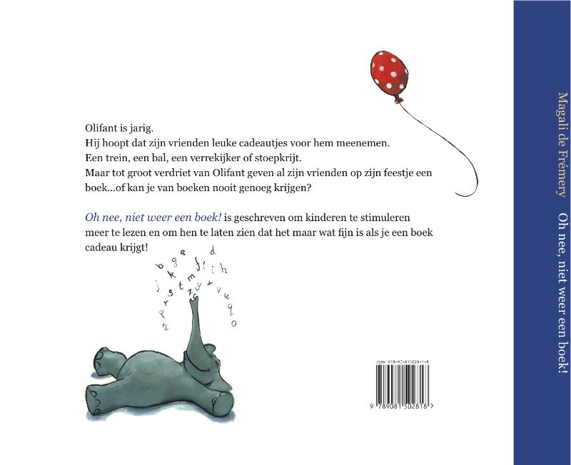 Achterkant van Oh nee, niet weer een boek!