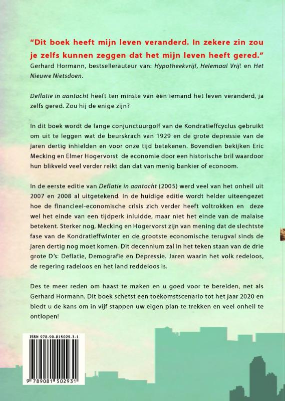 Achterkant van Deflatie in aantocht
