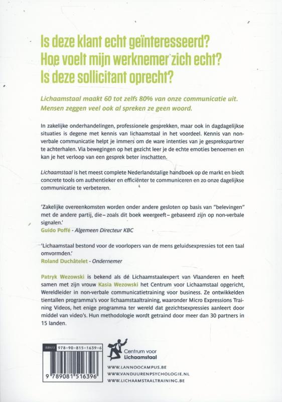 Achterkant van Lichaamstaal