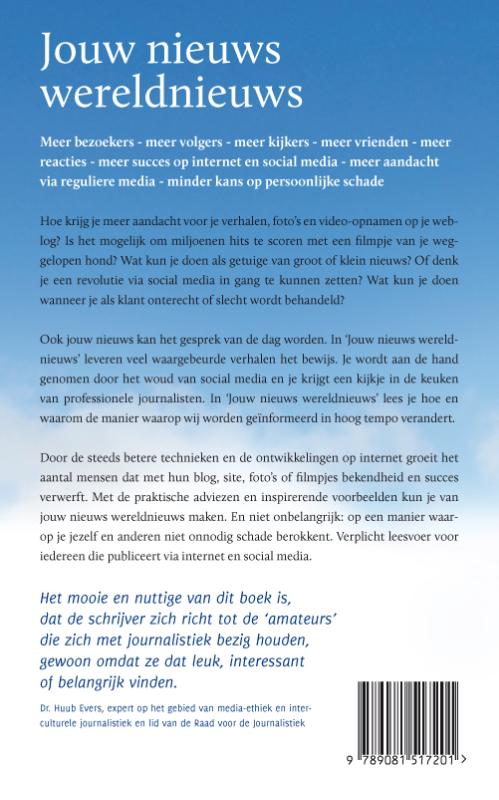 Achterkant van Jouw nieuws wereldnieuws
