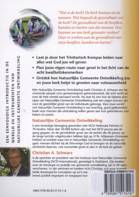 Achterkant van Kleur jouw wereld met Natuurlijke Gemeente Ontwikkeling