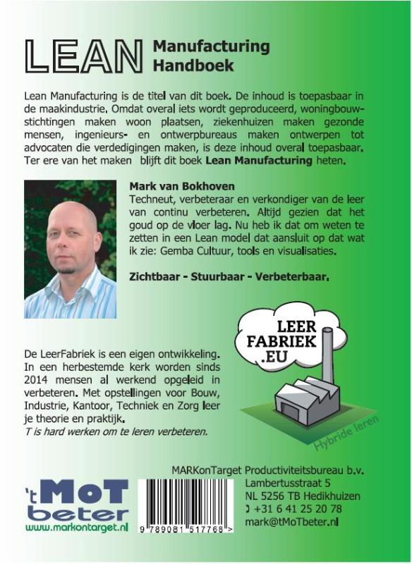 Achterkant van Lean manufacturing