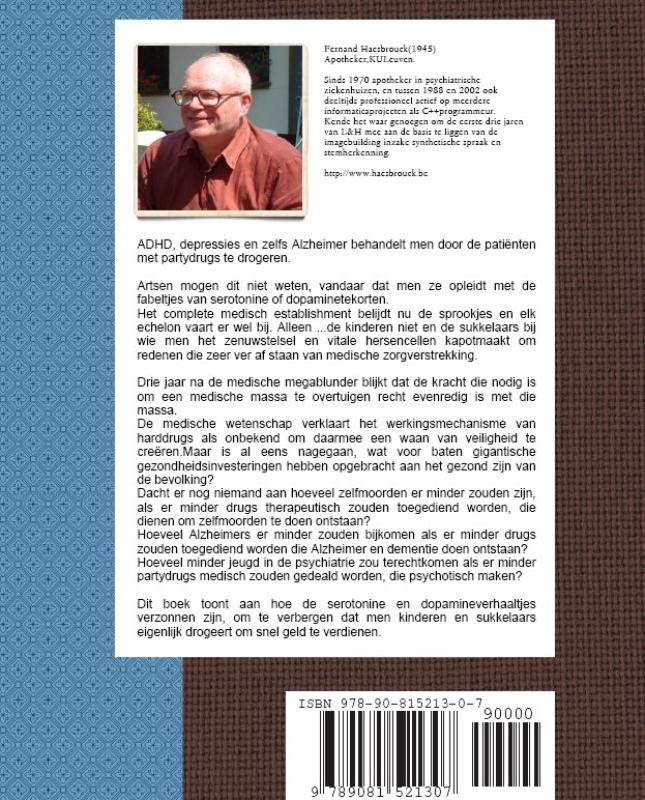 Achterkant van De fraude met serotinine en dopamine