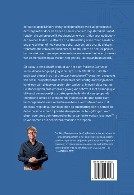 Achterkant van Stop de Verdrietmachine!