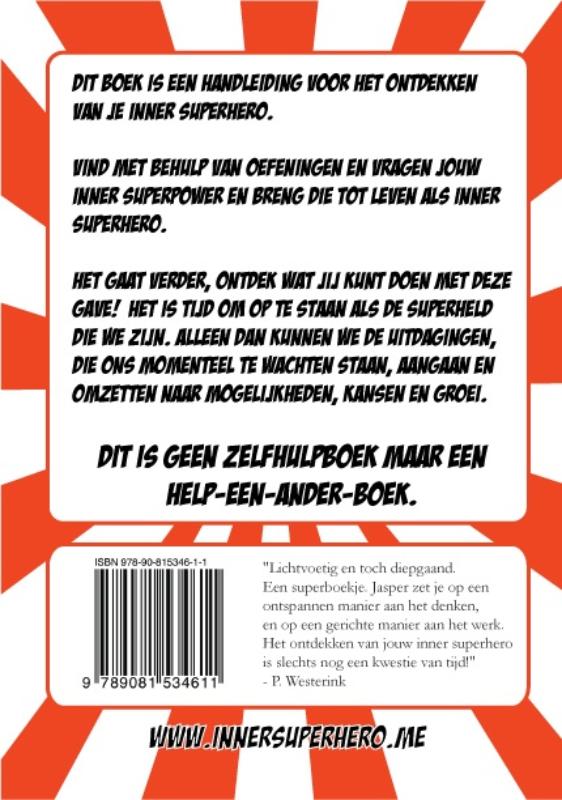 Achterkant van Ontdek je Inner Superhero