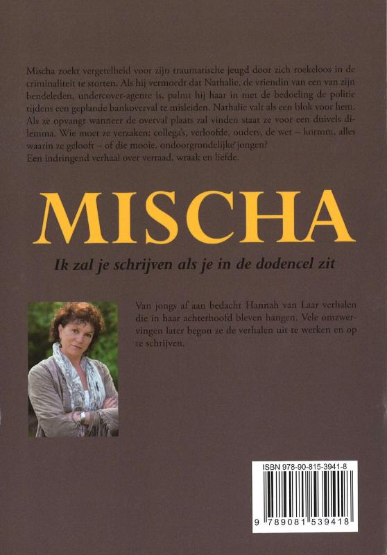 Achterkant van Mischa